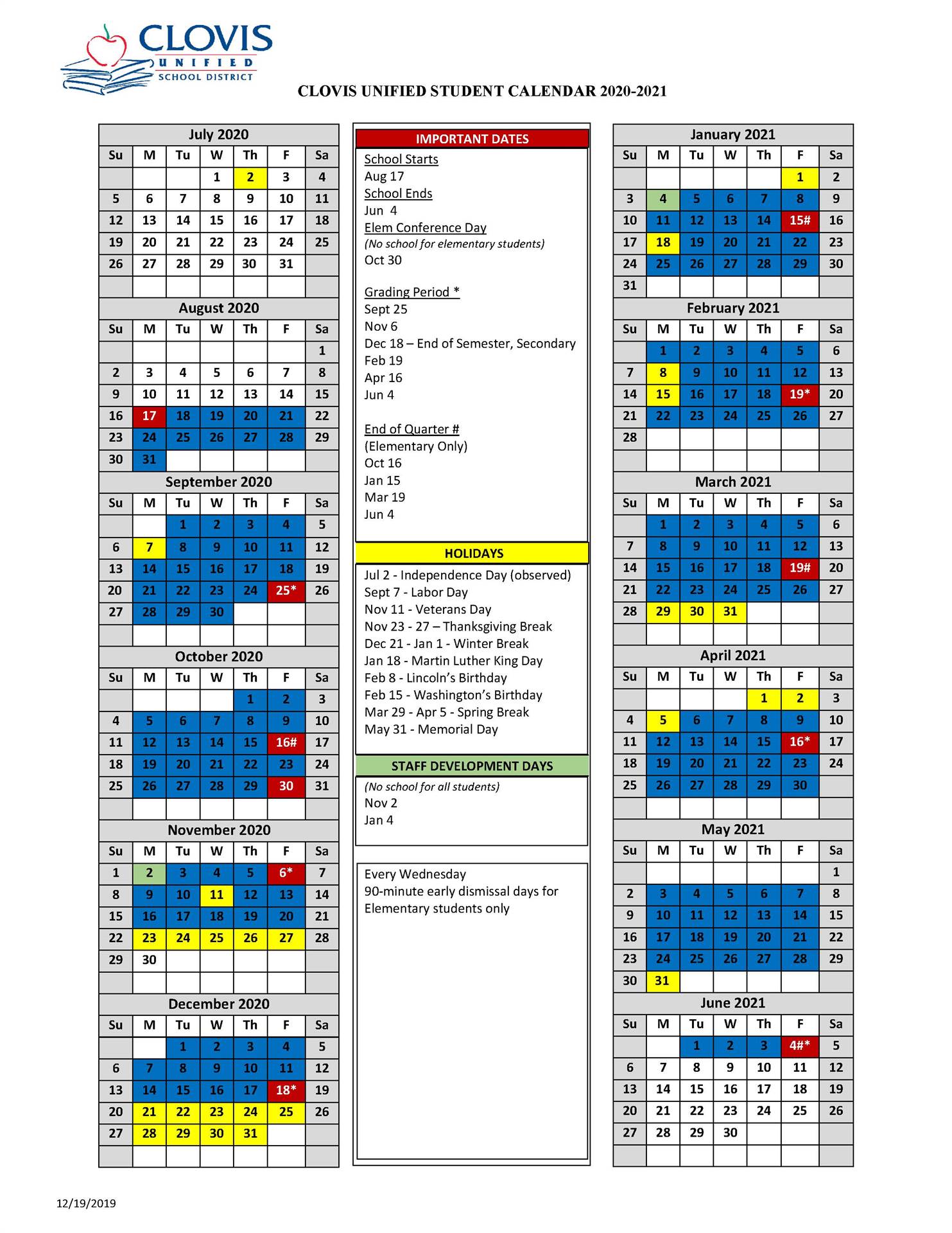 Cusd Calendar 2021 Calendar 2021